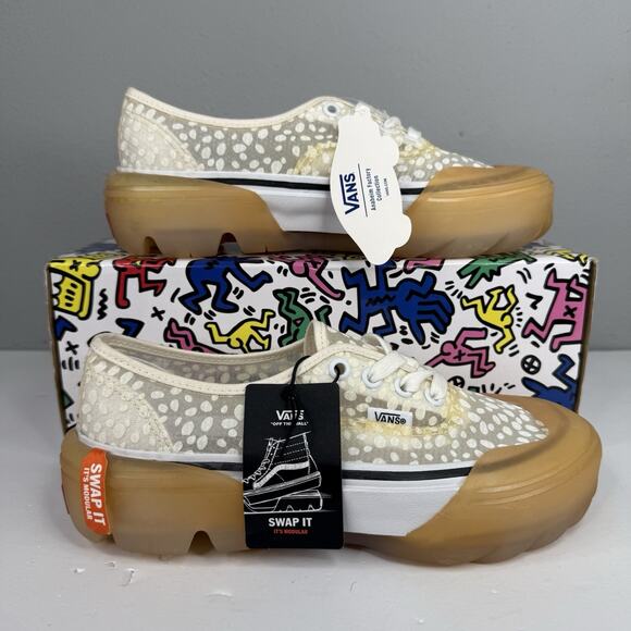 Vans Authentic DX Modular ‘Swap It’ White Dots Mesh Skate Shoes Women's Size 6.5 - Picture 9 of 10